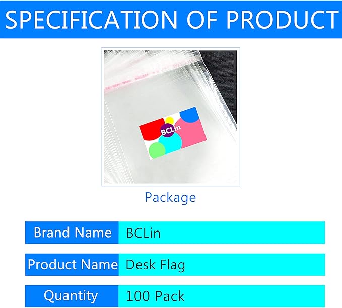 100 Pack USA US Desk Flags,Small Mini American Deluxe Table Flags Set with Stand Base,8.2 x 5.5 inches Miniature Desktop Flag