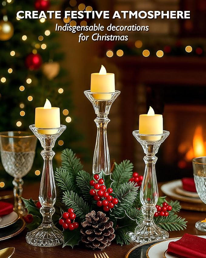 Amagic 12/24/50/100/150 Pack LED Tea Lights, Flameless Votive Candles, Battery Operated Tealights Candles for Halloween, Christmas, Home Decor, Wedding,Theme Party, Festival(12 Pack, Warm Ivory)