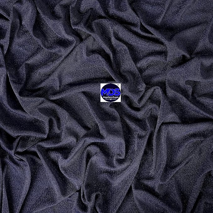MDS Halloween Chiffon Draping Fabric - 1 Panel, 30" Wide x 100ft Long - Sheer Spooky Arbor & Canopy Drapery for Haunted House Backdrops, Party Ceilings, DIY Costumes & Themed Events - Navy Blue