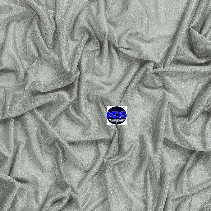 MDS Halloween Chiffon Draping Fabric - 1 Panel, 30" Wide x 40ft Long - Sheer Spooky Arbor & Canopy Drapery for Haunted House Backdrops, Party Ceilings, DIY Costumes & Themed Events - Gray