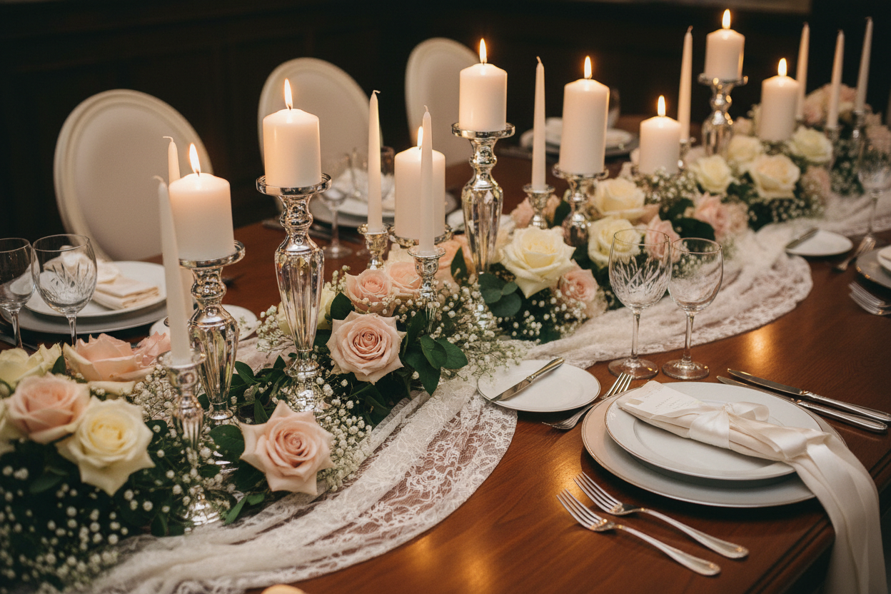 Wedding Candles & Holders