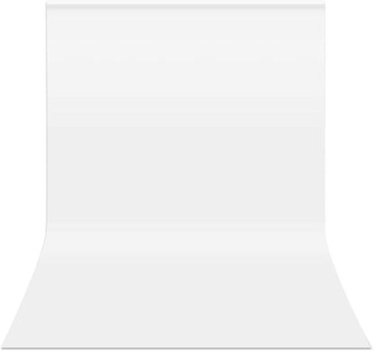 HEMMOTOP White Backdrop 10x12ft, Large Photography Background Screen for Photoshoot, 3x3.6m Seamless White Photo Backdrop Fabric for Birthday Parties, Video Recording, Weddings (Only Backdrop)