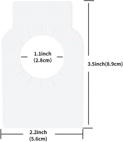 100PCS Wine Bottle Tags –Paper Hanging Cellar Labels for Bottle Neck, Double-Sided Writable Gift Tags for Wine Racks, Champagne & Homebrew Organization (White)
