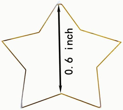 Multicolors Star Confetti 0.6 inch,Round Rainbow Foil Confetti,Shiny Rainbow Confetti for Party Decoration or Filled Balloons,(3.52 oz)