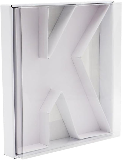 12" Fillable Cardboard Letter Charcuterie Gift Box With Cover Sweets Packaging (K)