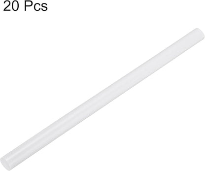 uxcell 20pcs Hot Glue Sticks for Glue Gun 11mm/0.43-inch x 8-inch Mini Hot Melt Adhesive Glue Stick White