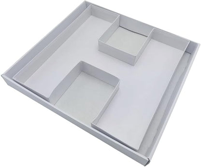 12" Fillable Cardboard Letter Charcuterie Gift Cupcake Box With Cover Sweets Packaging (H)