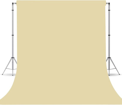 Tan Photography Backdrop for Photoshoot, Photo Backdrop Curtain, Perfect Tan Backdrops for Party Portrait Photoshoots Video Studio 10FTx10FT