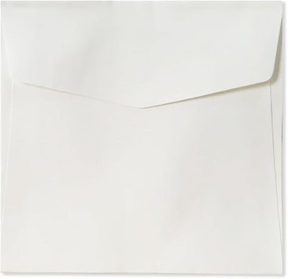 Hosmsua 50PCS Ivory Laser Cut Wedding Invitation Cards with Envelopes 6.3 x 6.3 Inch Hollow Rose Invitations for Wedding Bridal Shower Invite (Ivory, Blank)