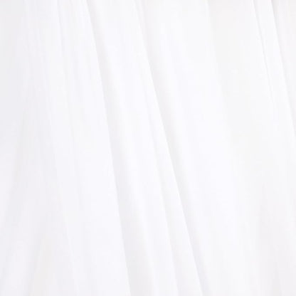 White Elegant Arch Draping Fabric 2 Panels Outdoor 29" × 20Ft Sheer Chiffon Curtain Drapes for Fall Wedding Ceremony Birthday Party Garden Brunch 2 Panels