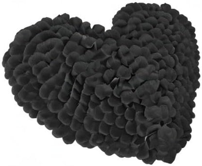 1000 Pcs Artificial Fake Rose Petals,Flower Petals for Romantic Night, Engagement, Party, Wedding, Event Flower Decorations, in Bulk(Black)