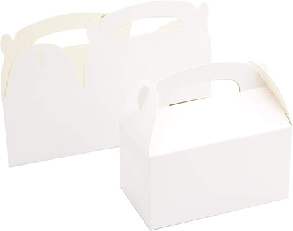Xxcxpark 24 PCS White Gift Boxes 6.2x3.5x3.5 inches, Party Favor Kraft Paper Gift Packaging Box with Lid for DIY Crafting, Cube, Cupcake, Kraft Present Boxes for Birthday, Wedding