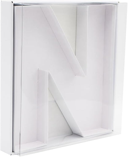 12" Fillable Cardboard Letter Charcuterie Gift Cupcake Box With Cover Sweets Packaging (N)