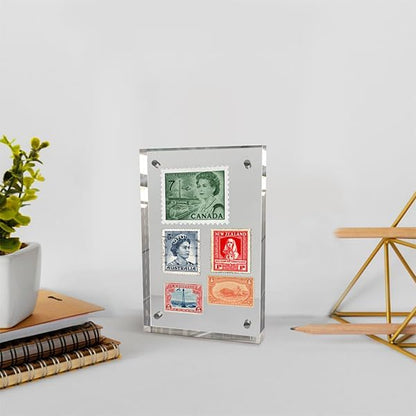 5x7 Inches Acrylic Picture Frames 3 Pack, Double Sided Magnetic Photo Frames,Free Standing on Desk or Table Clear Picture Frames