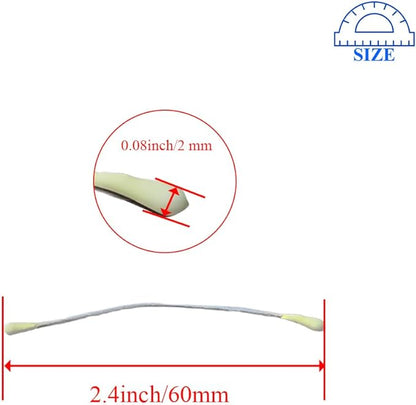 HAHIYO 700Pcs 2mm LightYellow Matte Double Head Flower Stamen Pistil for Flower Making Scrapbook Decoration - Handmade Artificial Flower Pistil Matt-Like Floral Stamens Flowers Pollen Stamen