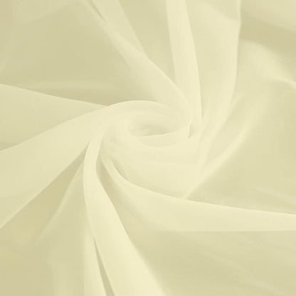Window Light Yellow Sheer Curtains 90 Inches Long 2 Panels Sheer Curtain Basic Rod Pocket Panel for Bedroom Children Living Room Yard Kitchen (Light Yellow, 52" W x 90" L | 2 pcs)
