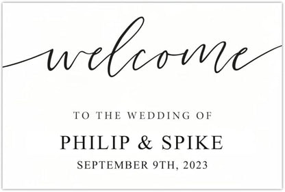 Wedding Welcome Sign - Welcome To The Wedding Sign - Personalized Wedding Sign - Wedding Décor