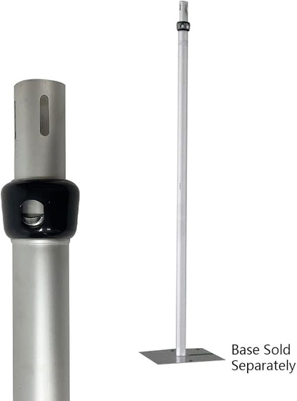 Portable Pipe and Drape Heavy Duty Backdrop Stand, ADJ Metal Frame and Heavy Metal Base for Wedding, Birthday Party, Photography Backdrop(1*ADJ UprightPole 6-10FT)