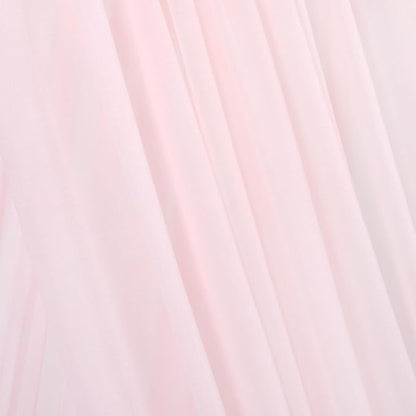 Pink Elegant Arch Draping Fabric Outdoor 1 Panel 29" × 20Ft Sheer Chiffon Curtain Drapes for Fall Wedding Ceremony Birthday Party Garden Brunch