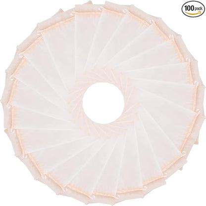 Wudygirl 100PCS Organza Bags Jewelry Bags Drawstring 5X7 Inch Favor Bags for Jewelry Candy Wedding Party(Peach 5X7)