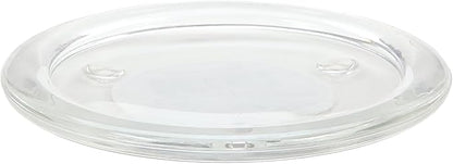 WGV Tea Light Votive Candle Holder Plate 4" W, Clear Flat Plate Glass, Small Home Accent Decor, 1 Pc
