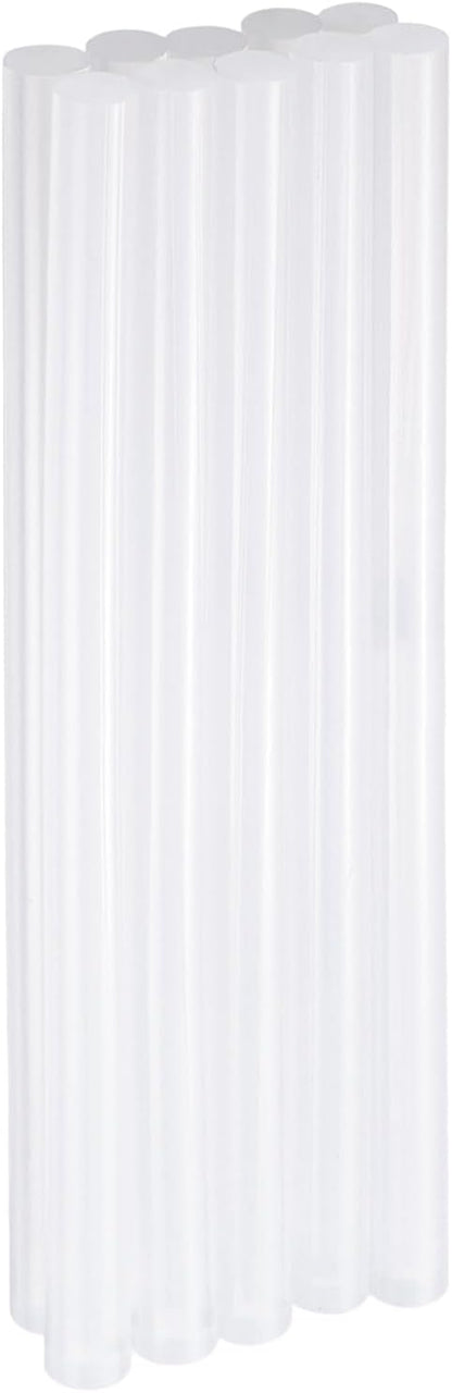 HARFINGTON 10pcs Hot Glue Sticks 0.43" Dia x 8.66" Long EVA Mini Hot Melt Adhesive Glue Stick for Hot Melt Gun Wood Plastic Glass Flowers Fabrics Foam, Clear