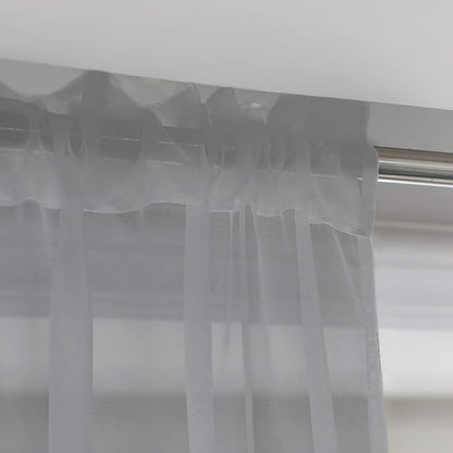 Window Grey Sheer Curtains 48 Inches Width 160 Inches Long 2 Panels Sheer Curtains Clear Curtains Basic Rod Pocket Panel for Home Living Room Bedroom Kids Room Yard Patio Parlor Sliding