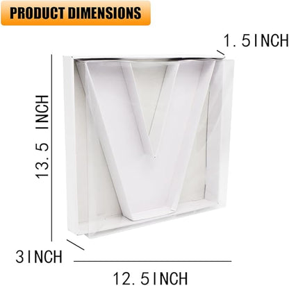 12" Fillable Cardboard Letter Charcuterie Gift Cupcake Box With Cover Sweets Packaging (V)