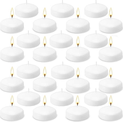 72 Floating Candles, Smoke-Free and odorless, Burning continuously for 5-6 Hours, White, 2-inch Floating Candles, Suitable for Valentine's Day, Weddings, Holidays, Home Decoration……