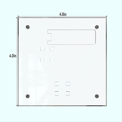 HELPLEX Picture Frames, 6 Pack 4x4 inch Acrylic Picture Frame Clear 4 x 4 Photo Frames Magnetic Picture Frames Ready for Tabletop Display, Effectively Protect Photos from Fading and Yellowing