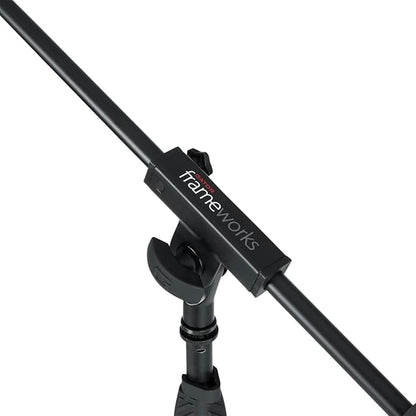Gator Frameworks Standard Tripod Microphone Stand with Boom Arm,3/8" and 5/8" Adapters, (GFW-MIC-2010)