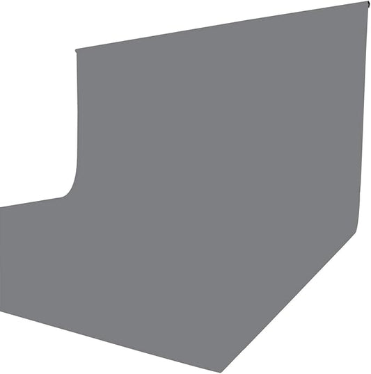 ISSUNTEX 6X9 ft Background Muslin Backdrop, Photo Studio, Collapsible High Density Screen for Video Photography and Television-Gray