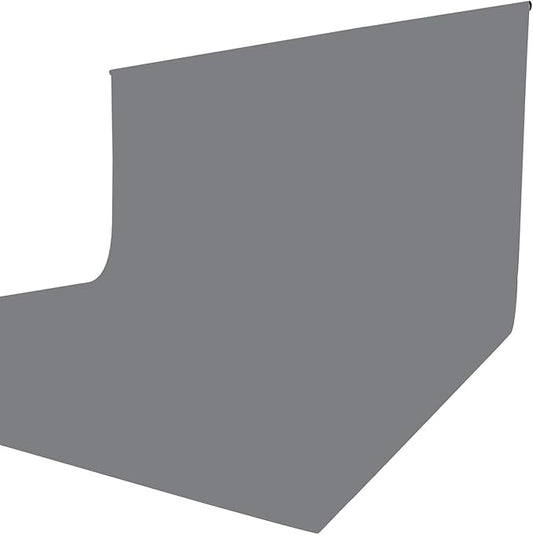 ISSUNTEX 10X24 ft Background Muslin Backdrop, Photo Studio, Collapsible High Density Screen for Video Photography and Television-Gray