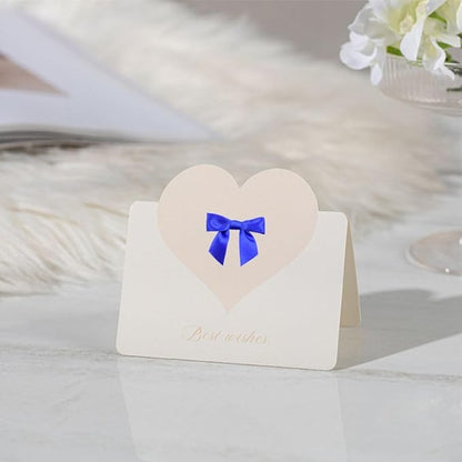 2.5" Hgzgch Blue Satin Ribbon Bow for Gift Wrapping, Premade Bows for Crafts, Cake, Party Favors, Handmade Bows with Double-Sided Tape, Self Adhesive Gift Bows for Presents, Treats, Christmas - 50pcs