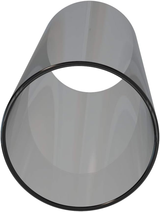 Electroplated Glass Hurricane Mirror Effect Cylinder Candle Holder Bottomless Glass Sleeve Lamp Shade Replacement (Grey,5X10)