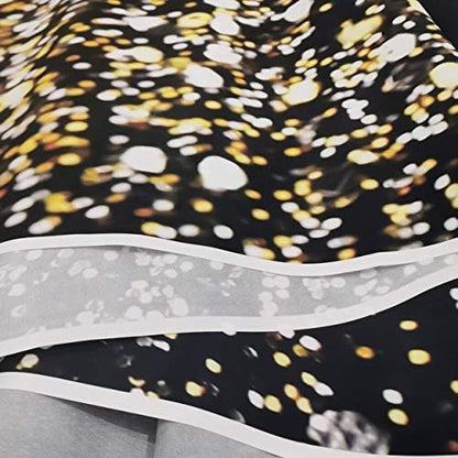 SJOLOON Black and Gold Backdrop Gold Spots Backdrop Vinyl Photography Backdrop Vintage Background for Family Birthday Party Newborn Studio Props 11547(8x8FT)