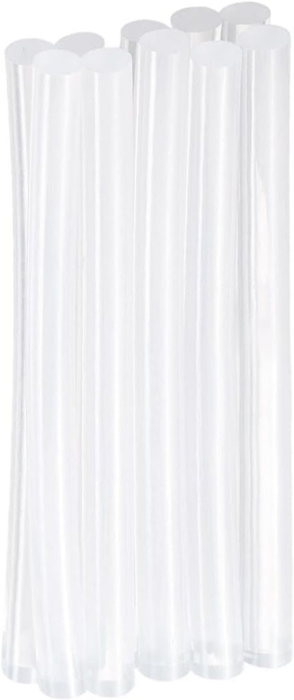HARFINGTON 10pcs Hot Glue Sticks 0.28" Dia x 3.94" Long EVA Mini Hot Melt Adhesive Glue Stick for Hot Melt Gun Wood Plastic Glass Flowers Fabrics Foam, Clear