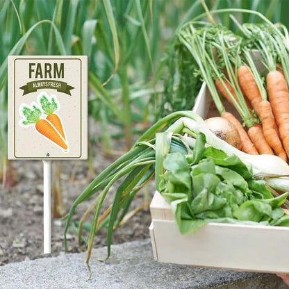 Eveokoki Aluminum Seed & Plant Labels - Plant Markes for Seedlings-Plant Tags for Pots - Garden Signs for Vegetable - Durable Markers for Plants Outdoor Waterproof - Garden Decor for Farmhouse