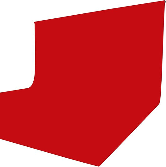 ISSUNTEX 10X16 ft Background Muslin Backdrop, Photo Studio, Collapsible High Density Screen for Video Photography and Television-Red