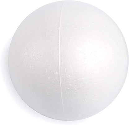 Juvale Styrofoam Balls - 6-Inch, White, Pack of 2 - Smooth Foam Spheres for Crafts & Painting - Foam Craft Balls & DIY Project Supplies