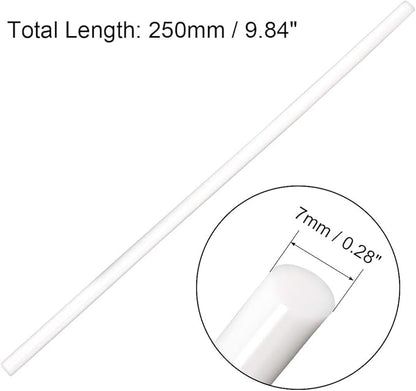 uxcell 20pcs Hot Glue Sticks for Glue Gun 7mm/0.28-inch x 10-inch Mini Hot Melt Adhesive Glue Stick White