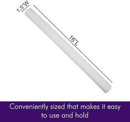 Pack of 12 Custom LED Party Foam Light Sticks Batons for Quinceaneras, Sweet 16, Bat Mitzvah, Parties, Birthdays, Guests, Party, Promotions 3 Color Lighting Modes Batteries 16"