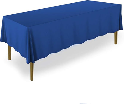 Lann's Linens - 10 Premium 70" x 120" Tablecloths for Wedding/Banquet/Restaurant - Rectangular Polyester Fabric Table Cloth - Royal Blue