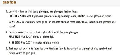 Gorilla Hot Glue Sticks, Clear Glue, Mini Size 4" Long x 0.27" Diameter, 75 Count (Pack of 1) - Safe for All Temperatures with Extended Working Time