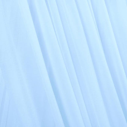 Light Blue Elegant Arch Draping Fabric Outdoor 1 Panel 29" × 20Ft Sheer Chiffon Curtain Drapes for Fall Wedding Ceremony Birthday Party Garden Brunch