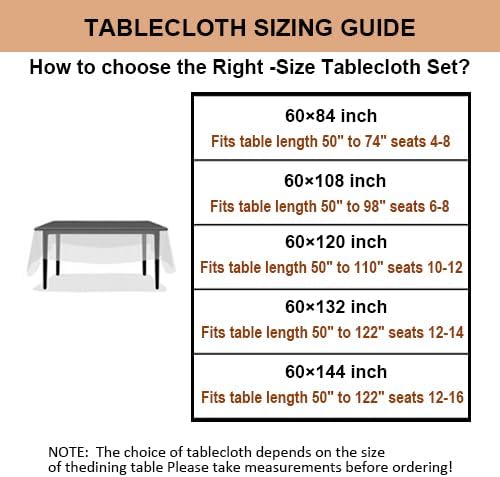 Talasily Linen Tablecloth 100% Pure Linen Table Cloth 60x120 Inches Rectangle Tablecloths Washable Cloths for Kitchen, Dining, Buffet Parties, Holidays, Picnic, Weddings and Restaurants-White