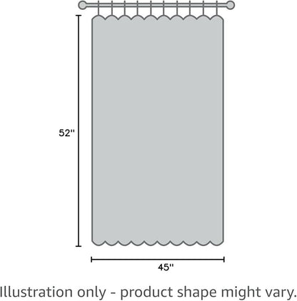 Embroidered Moroccan Tile Lattice Design Sheer Curtains White 45 Inch Length, Rod Pocket Voile Drapes for Living room, Bedroom, Window Treatments Semi Curtain Panels for Yard, Set of 2, 52"x 45".