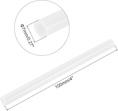 uxcell 20pcs Hot Glue Sticks for Glue Gun 7mm/0.27-inch x 4-inch Mini Hot Melt Adhesive Glue Stick Cream