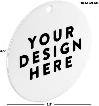 Andaz Press Bulk Photo Personalized Gift And Party Favors Collection, Metal Christmas Ornaments With Ribbon And Gift Bag, Custom Photo, 6-Pack Christmas Ornaments Bulk Custom Ornaments Bulk