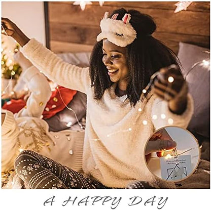 Photo Clip String Light - 33Ft 100LED Fairy Lights with Clips for Pictures With Timer, Photo Light with 50 Clear Clips for Bedroom Christmas Wedding Décor